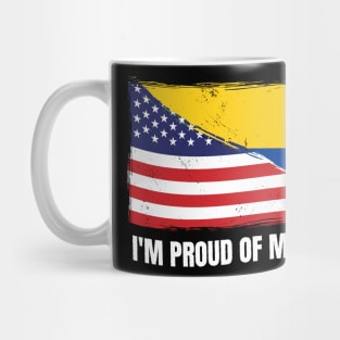 Proud Colombia Flag, Colombia gift heritage, Colombian girl Boy Friend Mug